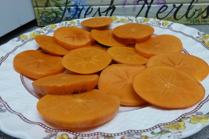sliced persimmons Anne of Green Gardens